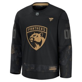Män Ishockey Florida Panthers tröja med eget tryck Fanatics Military Appreciation Practice 2024-25 Svart